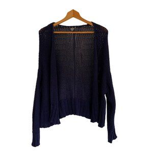 {Aerie} Navy Knit Slouchy Cardigan - Medium